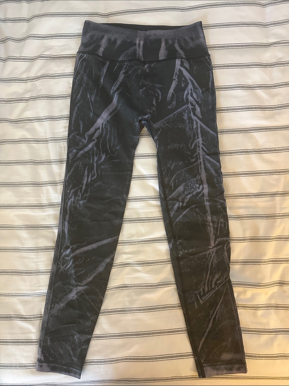 lululemon athletica Black Marbled Leggings